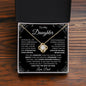 To My Daughter From Dad - Straighten Your Crown - Love Knot Necklace
