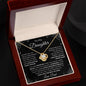 To My Daughter From Dad - Straighten Your Crown - Love Knot Necklace