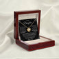 To My Daughter From Dad - Straighten Your Crown - Love Knot Necklace
