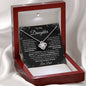 To My Daughter From Dad - Straighten Your Crown - Love Knot Necklace