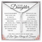 To My Daughter- Faith Cross Necklace