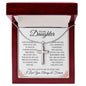 To My Daughter- Faith Cross Necklace