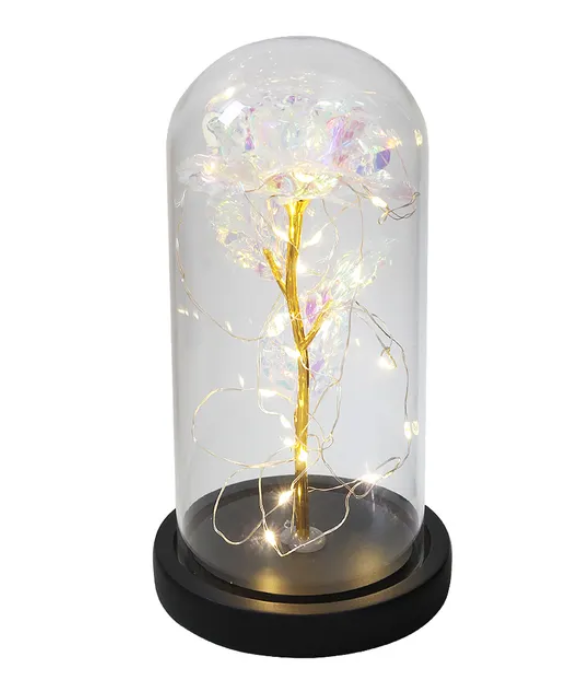 Eternal Enchantment - Illuminated Galaxy Rose