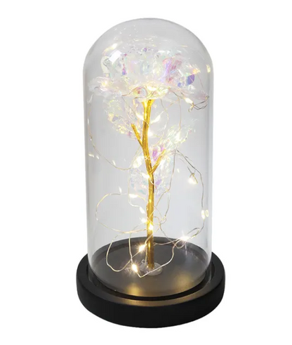 Eternal Enchantment - Illuminated Galaxy Rose