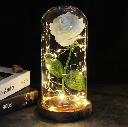 Eternal Enchantment - Illuminated Galaxy Rose