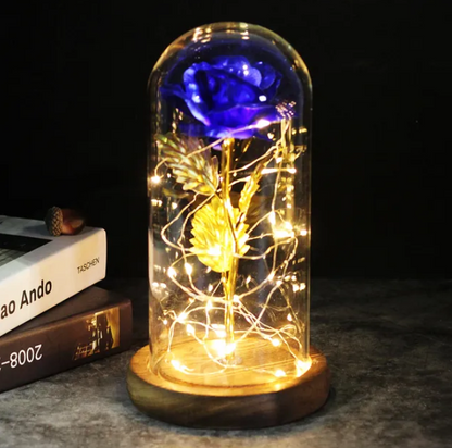 Eternal Enchantment - Illuminated Galaxy Rose