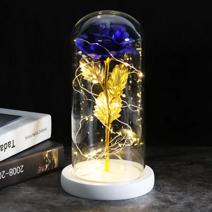 Eternal Enchantment - Illuminated Galaxy Rose
