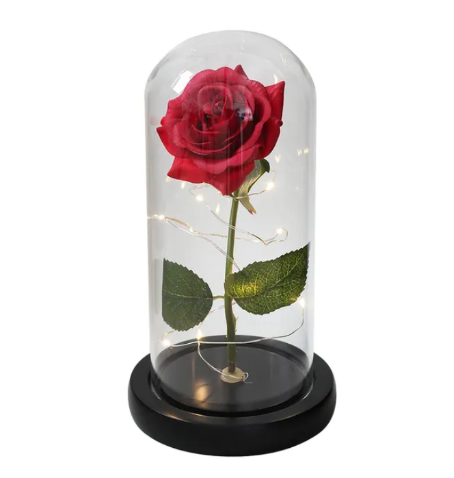 Eternal Enchantment - Illuminated Galaxy Rose