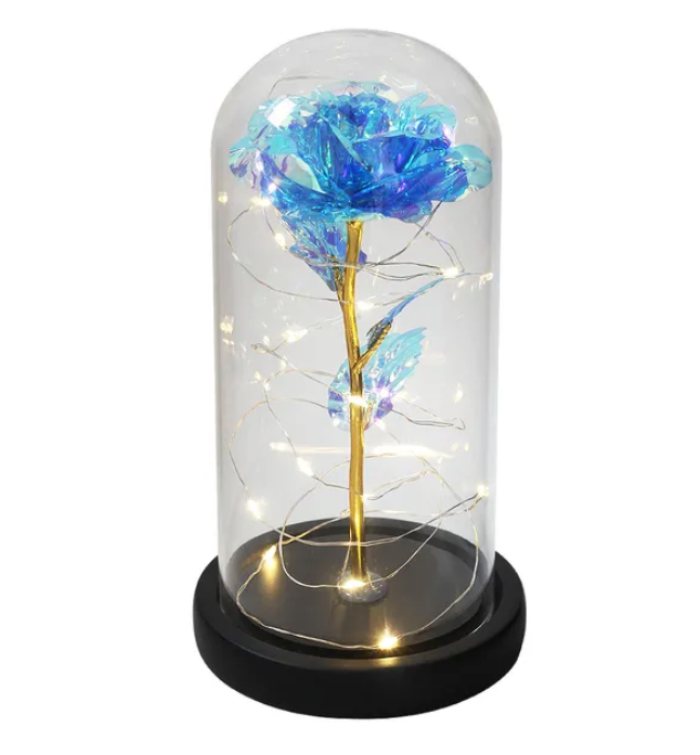 Eternal Enchantment - Illuminated Galaxy Rose