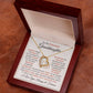 To My Precious Granddaughter - Forever Love Heart Necklace
