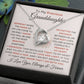 To My Precious Granddaughter - Forever Love Heart Necklace