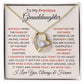 To My Precious Granddaughter - Forever Love Heart Necklace