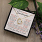 To My Precious Granddaughter - Forever Love Heart Necklace