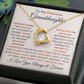 To My Precious Granddaughter - Forever Love Heart Necklace