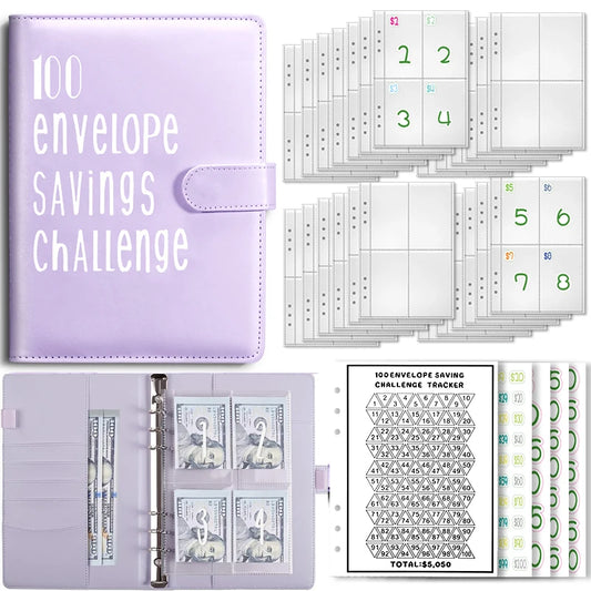 MoneyMaster™ 100 Envelope Challenge Binder - Save $5050!