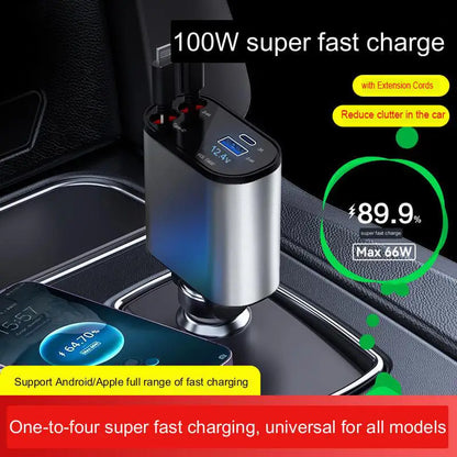 ChargeMaster™ -  Fast Charge Retractable Car Charger
