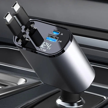 ChargeMaster™ -  Fast Charge Retractable Car Charger