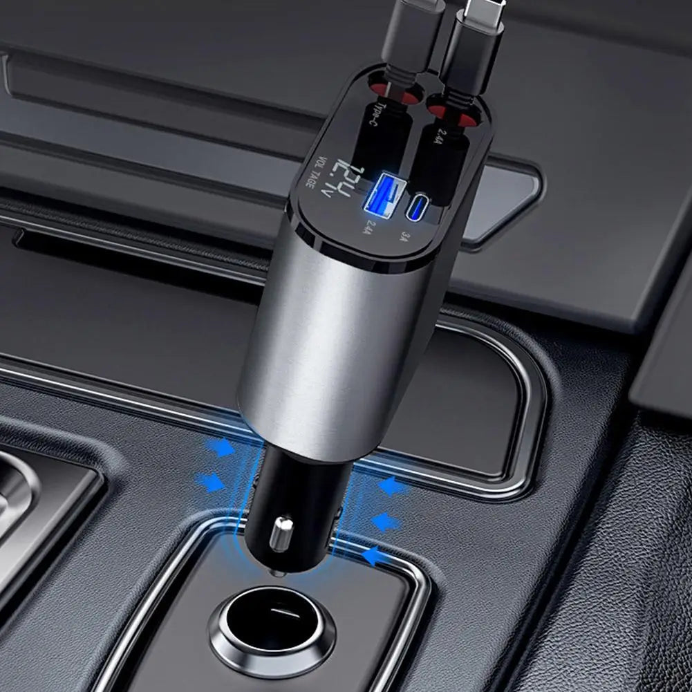 ChargeMaster™ -  Fast Charge Retractable Car Charger