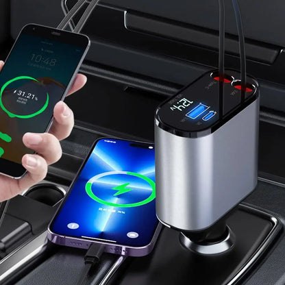 ChargeMaster™ -  Fast Charge Retractable Car Charger