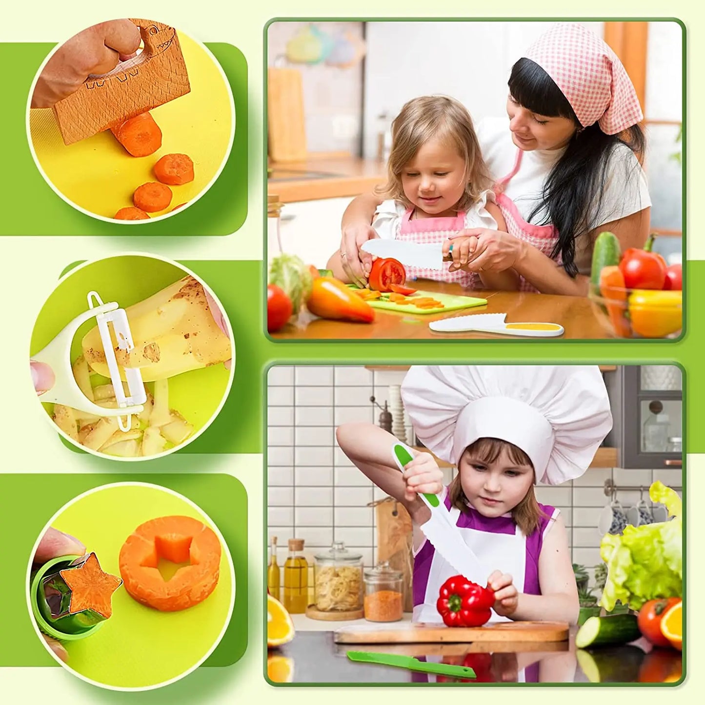 TinyChef™ Safe Kitchen Knife Set For Kids