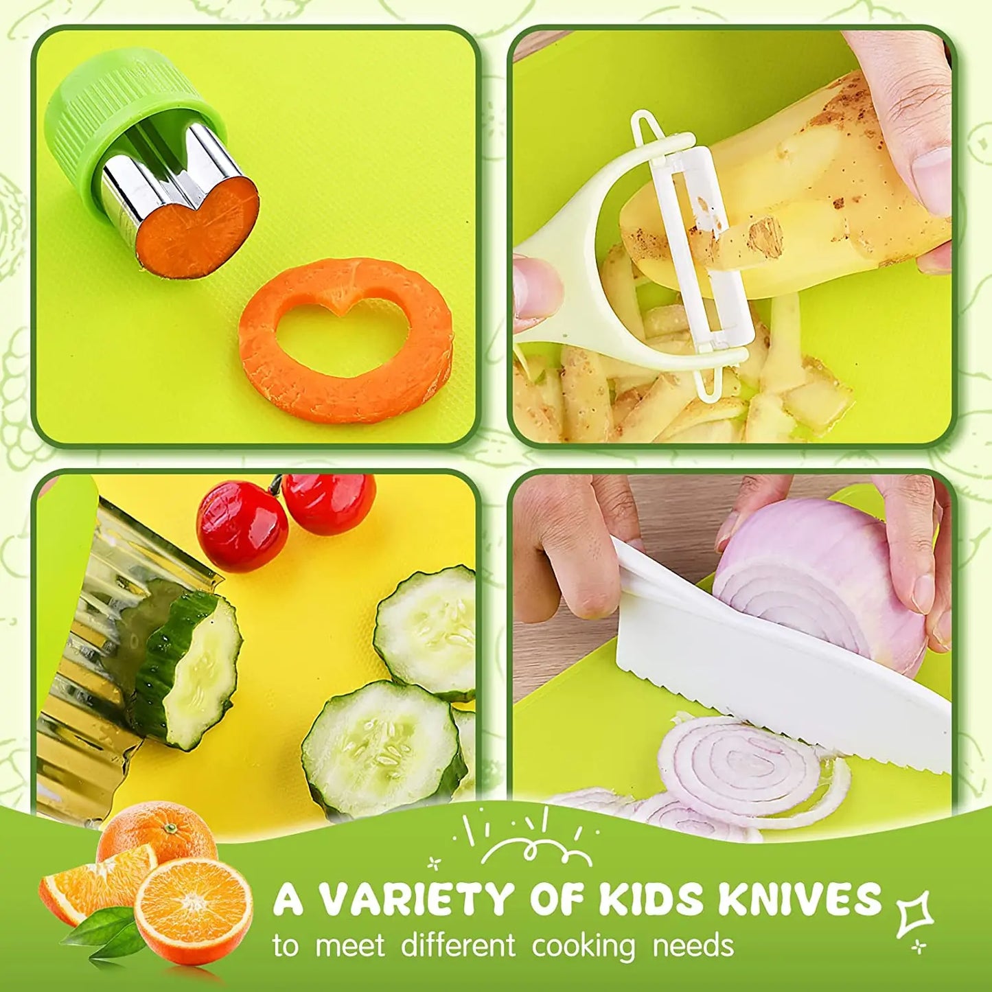 TinyChef™ Safe Kitchen Knife Set For Kids