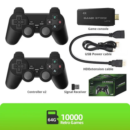RetroArcade™ 4K Wireless Gaming Console Stick