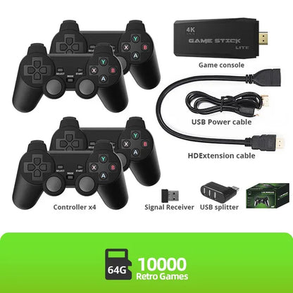 RetroArcade™ 4K Wireless Gaming Console Stick