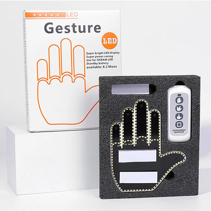 Middle Finger Gesture - Auto Light Accessory - Gag Gift