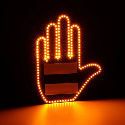 Middle Finger Gesture - Auto Light Accessory - Gag Gift