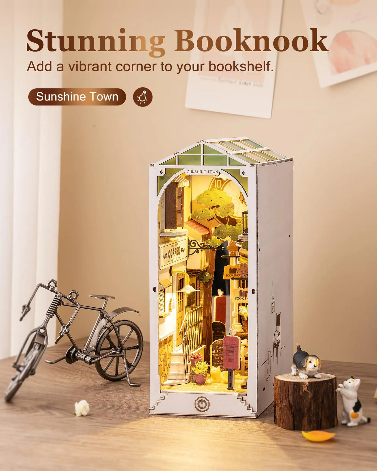 Led Bookends Sakura Tram DIY Book Nook Wonder – Nest Nourish Flourish